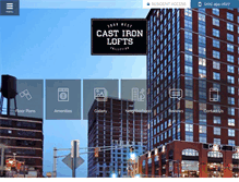 Tablet Screenshot of castironlofts.com